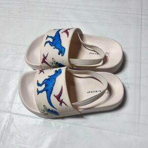 Primark Kids Dinosaur Slides - Blue and Red
